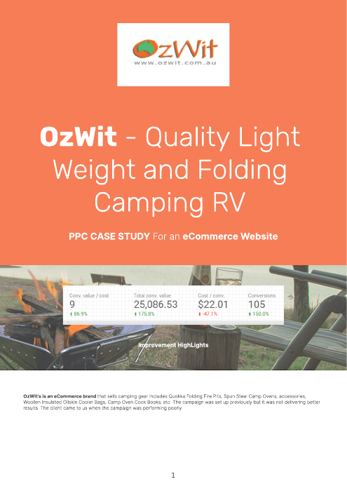 Ozwit Ecommerce Paid Ads Case Study case study thumbnail