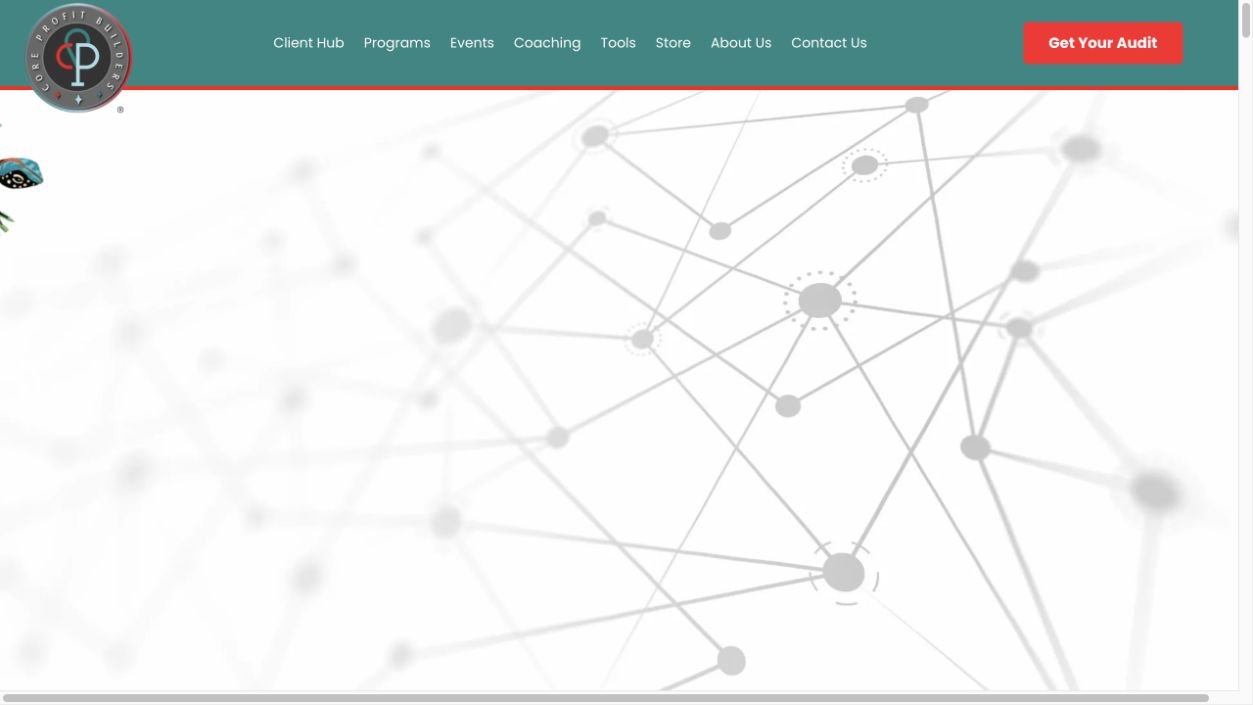 Core Profit Builders homepage preview