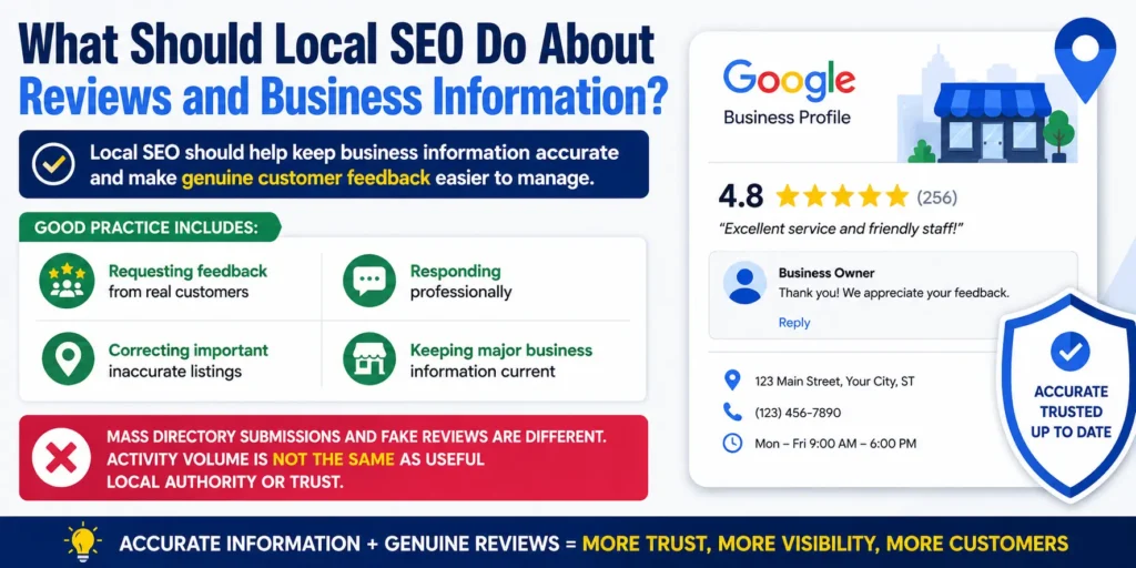 What Should Local SEO Do About Reviews and Business Information?
