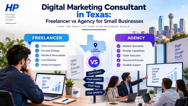 Digital Marketing Consultant in Texas: Freelancer vs Agency for Small Businesses