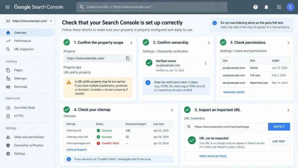 How to Check That Google Search Console Is Set Up Correctly