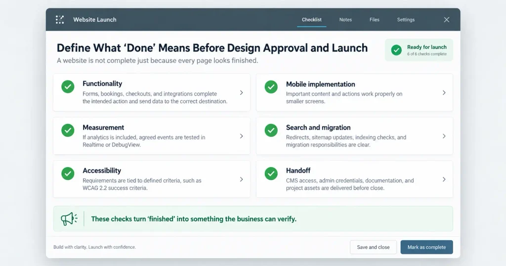 Design Approval and Launch