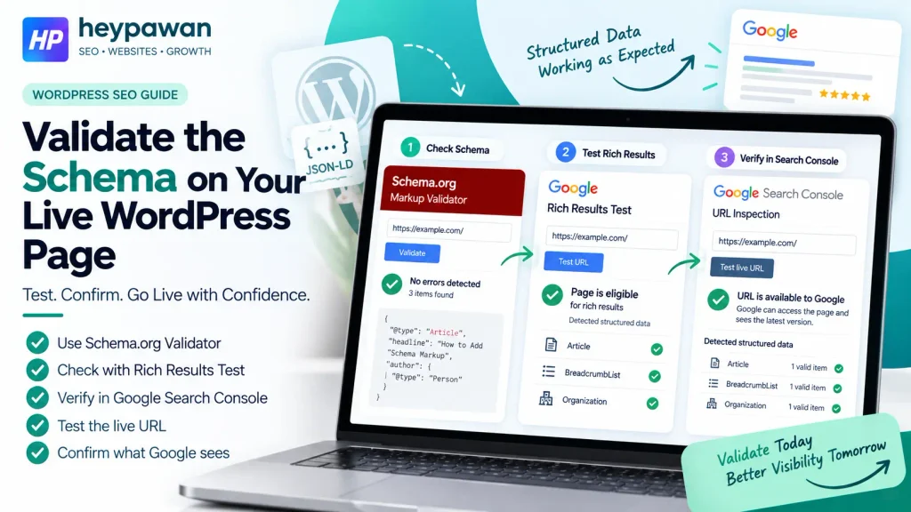 Schema on the Live WordPress