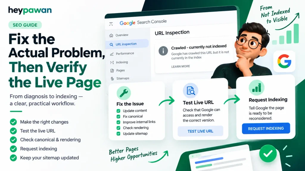 Verify the Live Page URL