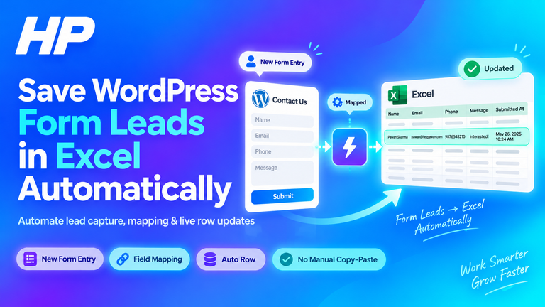 WordPress Form Leads in Excel