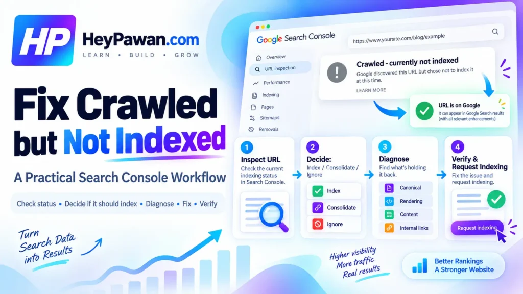 Crawled but Not Indexed