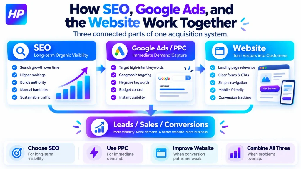 SEO, Ads and Website Synergy